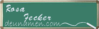 Rosa Fecker Visitenkarte
